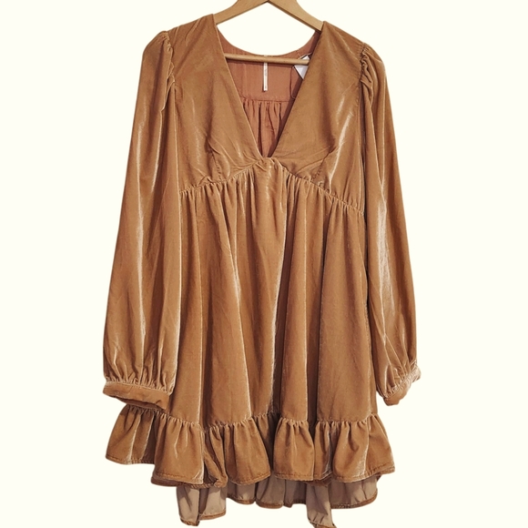Free People Rust Mini Dress - Picture 2 of 10